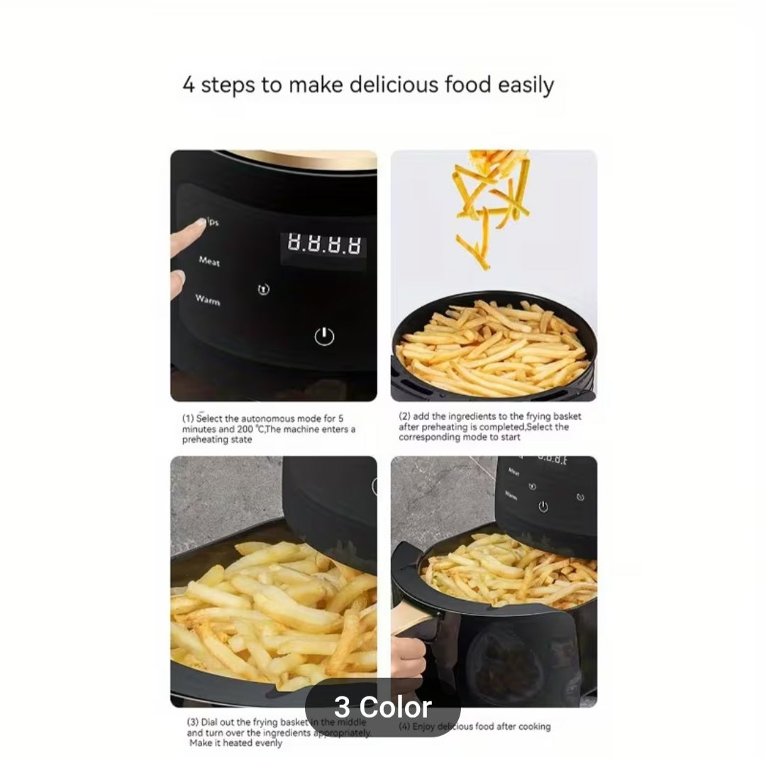 “Air Fryer 6L – Multifunctional, Large Capacity, Oil-Free Cooking”