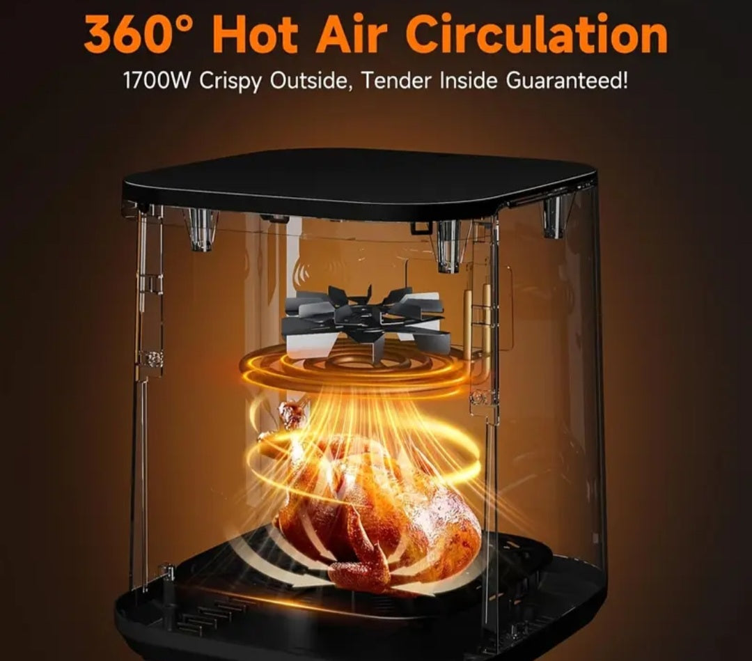 Rayswitch 8.5L Air Fryer Oven – 10-in-1 Family Multi Cooker | 1700W, Digital Display, Non-Stick Basket & View Window | Healthy Oil-Free Cooking (SA Plug)