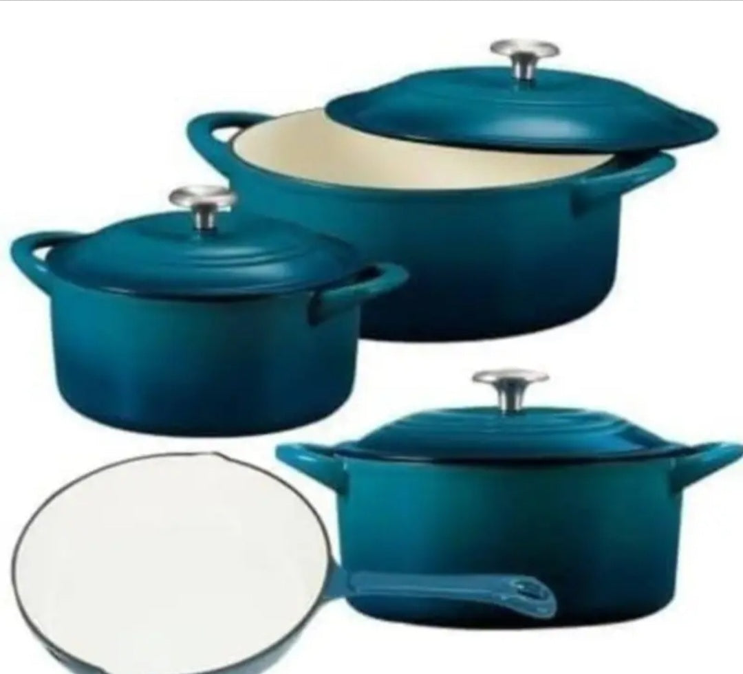 7pcs Cast Iron Cookware Set